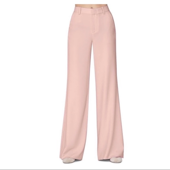 Alice + Olivia Pants - Alice + Olivia pink wide-leg trousers